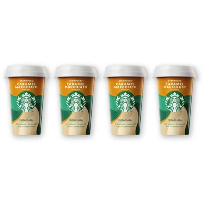 Starbucks Caramel macchiato ijskoffie 4-pack