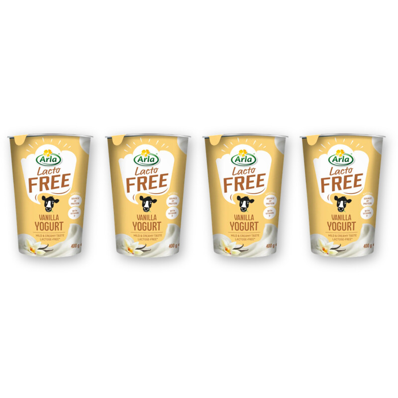 Arla Lactofree vanille yoghurt 4-pack