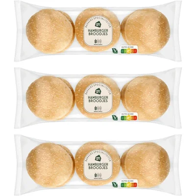 AH Hamburger broodjes 3-pack