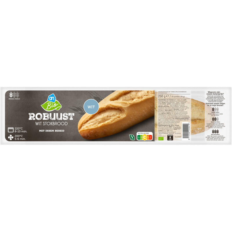 AH Biologisch Robuust wit stokbrood