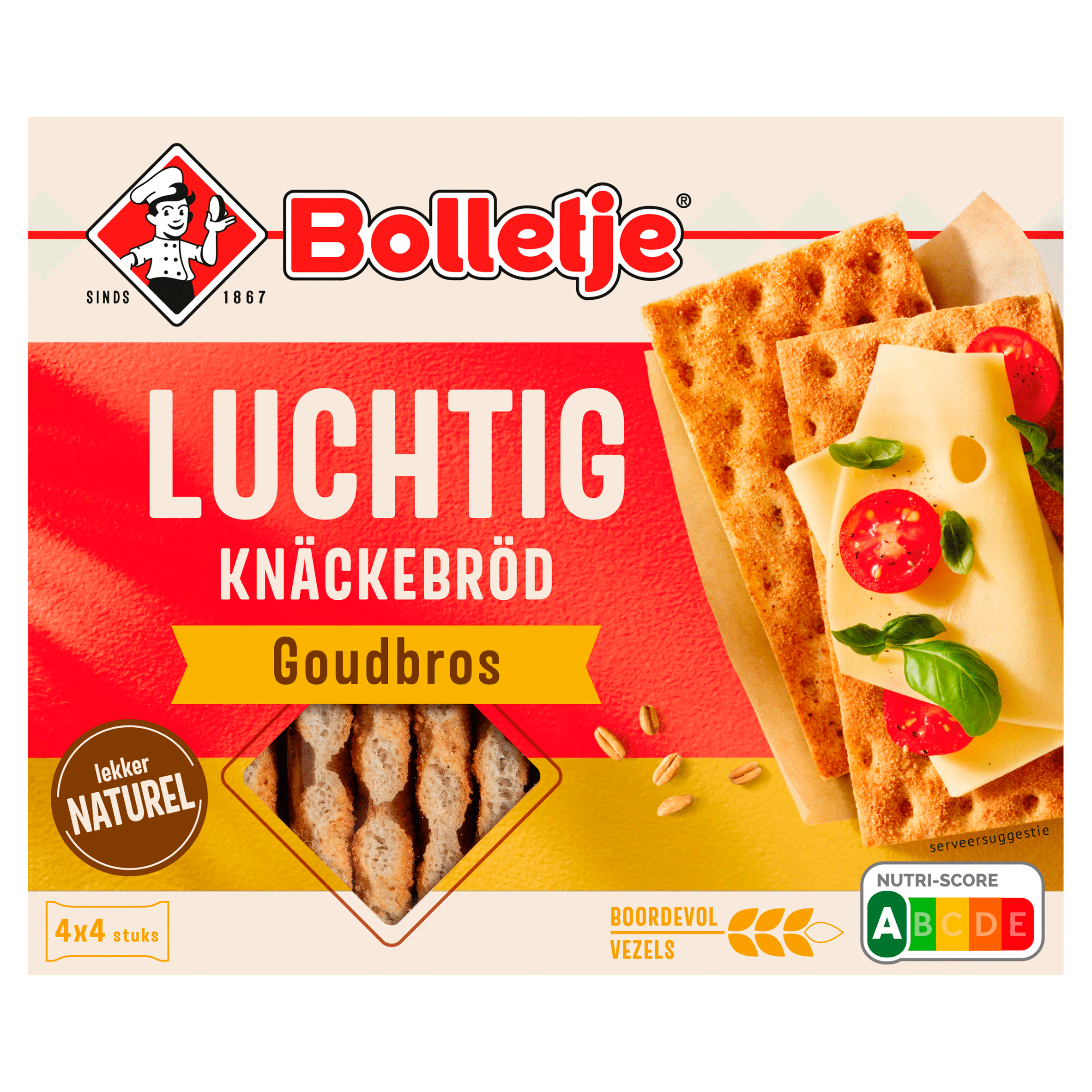Bolletje Luchtig knäckebröd goudbros