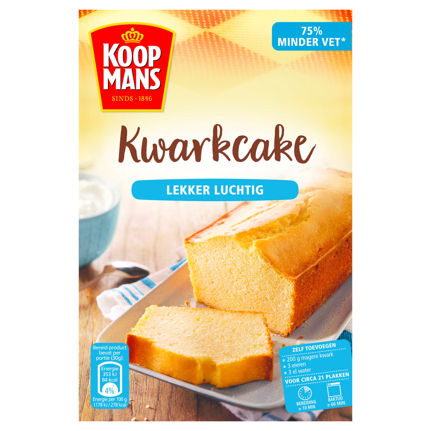 Koopmans Mix voor kwarkcake
