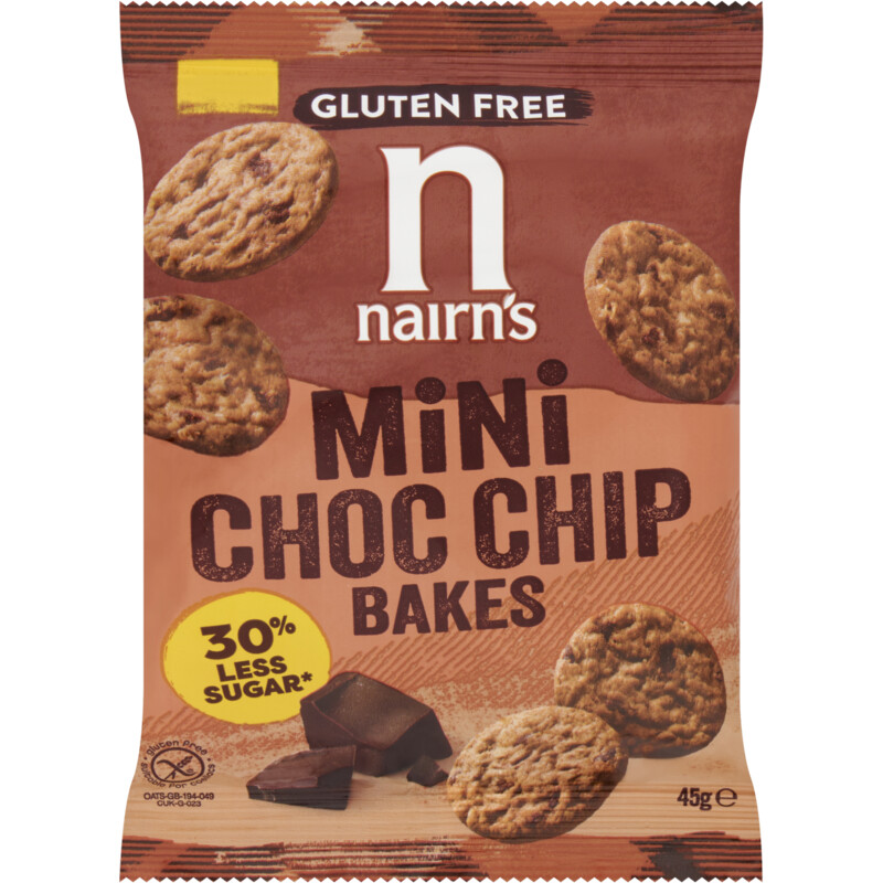 Nairn's Mini choc chip bakes glutenvrij