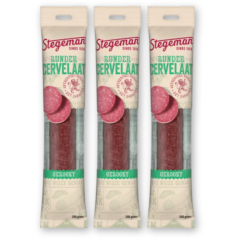 Stegeman Rundercervelaat 3-pack