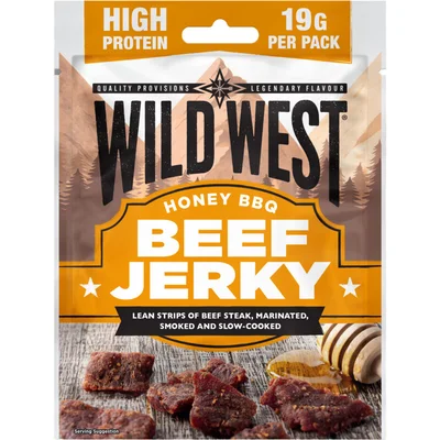 Wild West Beef jerky honey BBQ