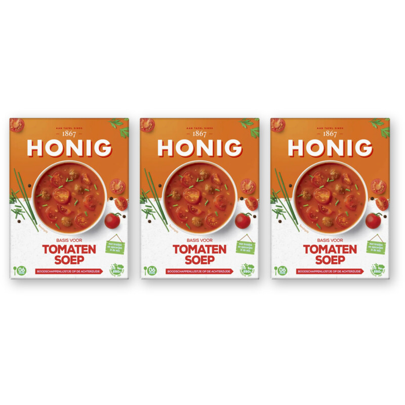 Honig Basis voor tomatensoep 3-pack