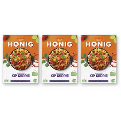 Honig Basis voor kip kerrie 3-pack