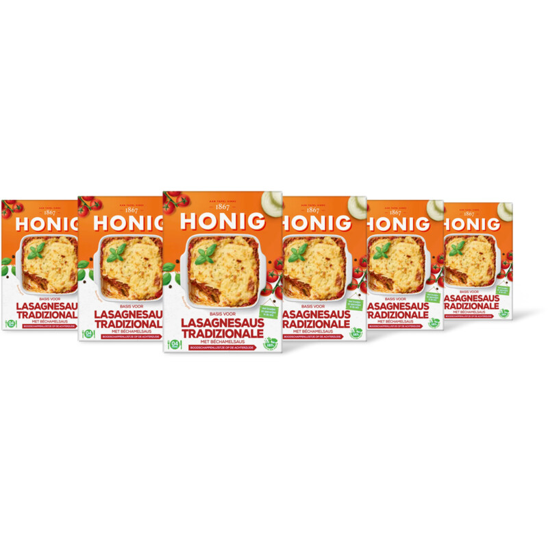 Honig Basis voor lasagnesaus tradiz 6-pack