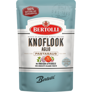 Bertolli Pastasaus in zak knoflook