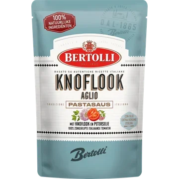 Bertolli Pastasaus in zak knoflook