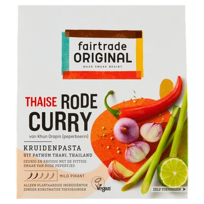 Fairtrade Original Kruidenpasta rode curry