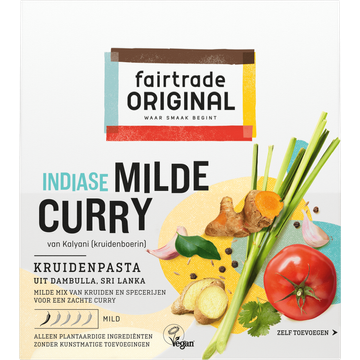 Fairtrade Original Kruidenpasta Indiase milde curry