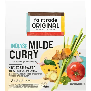 Fairtrade Original Kruidenpasta Indiase milde curry