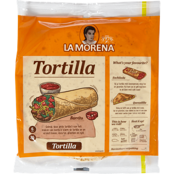 La Morena Tortilla wraps original large