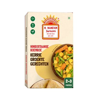 H. Nandan Hindostaanse boemboe kerrie groente