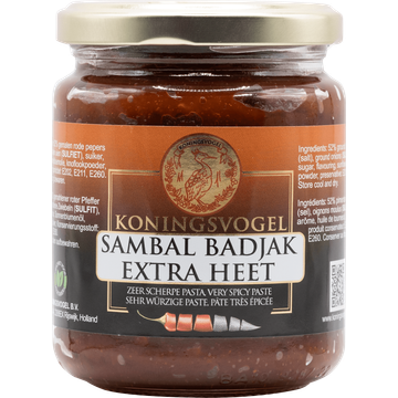 Koningsvogel Sambal badjak extra heet