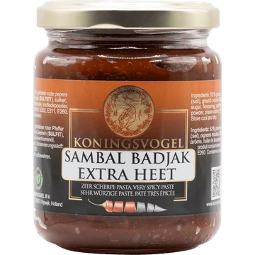 Koningsvogel Sambal badjak extra heet