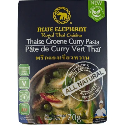 Blue Elephant Thaise groene curry pasta