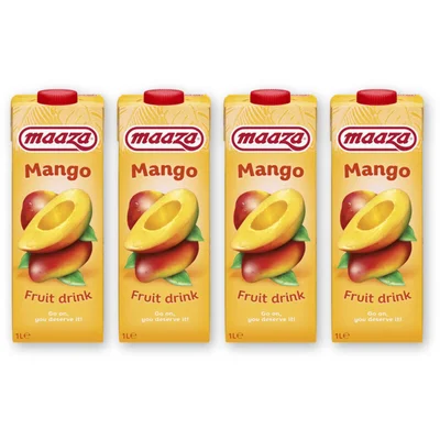 Maaza Mango fruit drink 4-pack