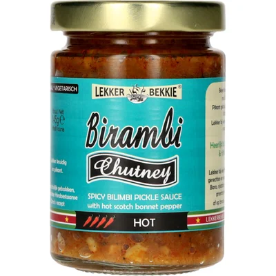 Lekker Bekkie Birambi chutney