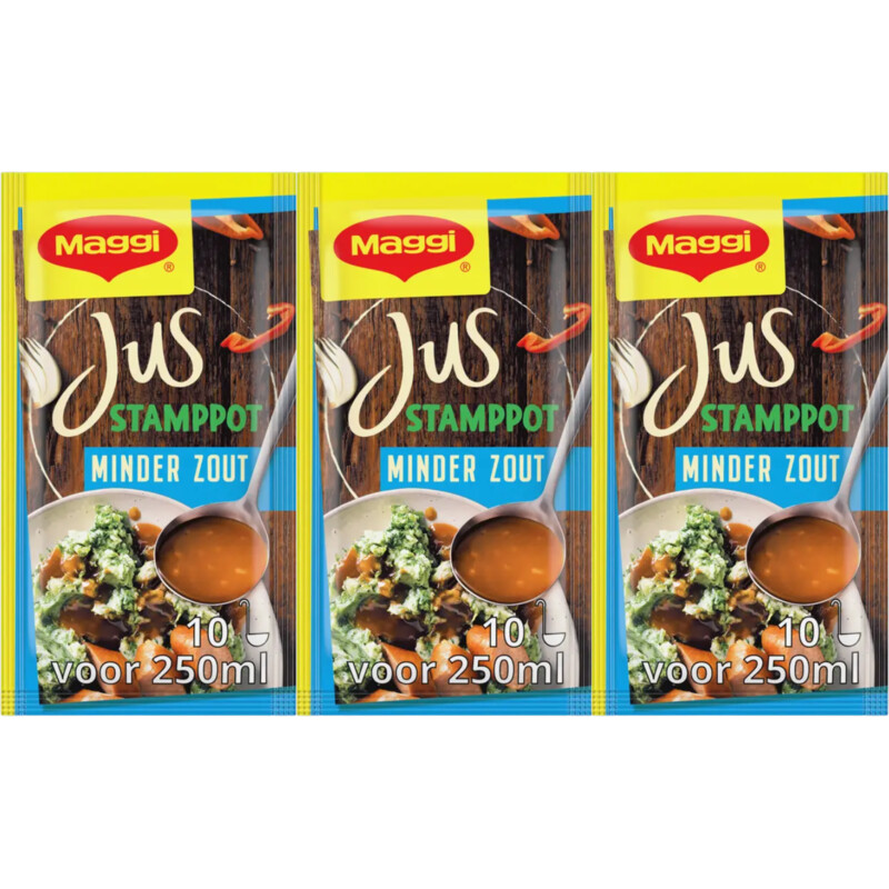 Maggi Jus stamppot minder zout 3-pack