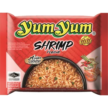 Yum Yum Shrimp flavour instant noodles
