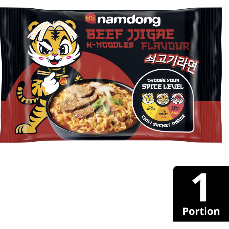 Namdong Beef jjigae k-noodles flavour