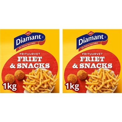 Diamant Friet & snacks vast frituurvet 2-pack