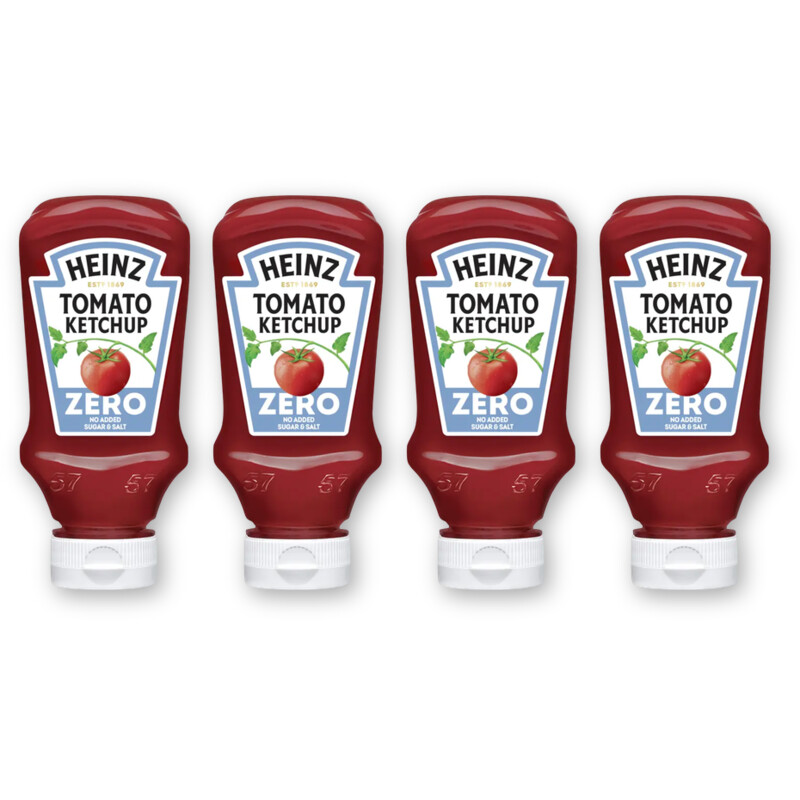 Heinz Tomato ketchup zero 4-pack
