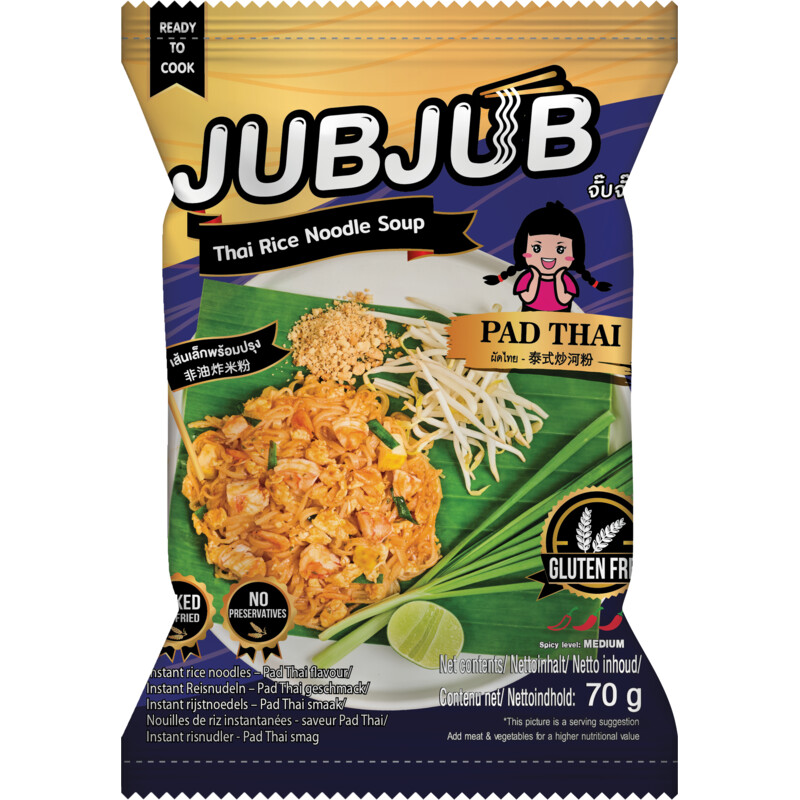 JubJub Instant rijstnoedel pad thai glutenvrij