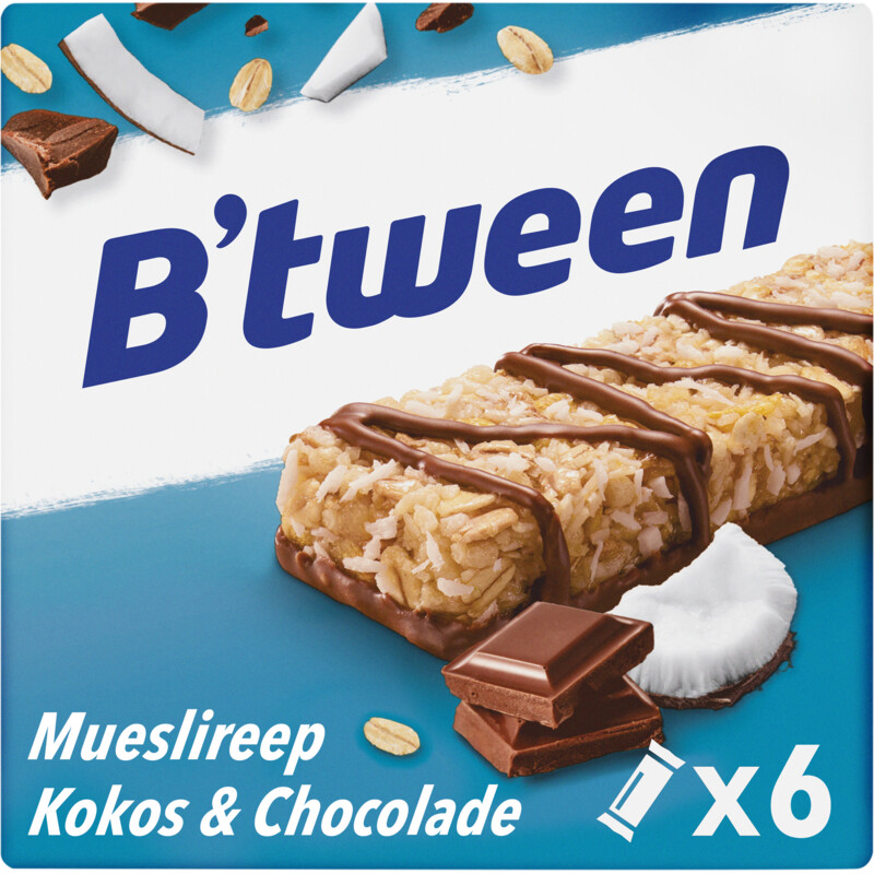 Hero B'tween mueslireep kokos & chocolade