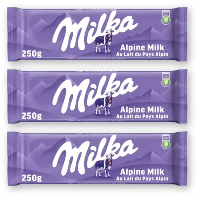 Milka Chocoladereep alpenmelk 3-pack