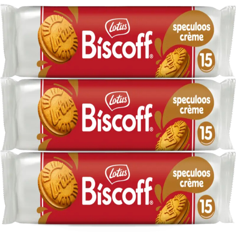 Lotus Biscoff Speculoos crème 3-pack