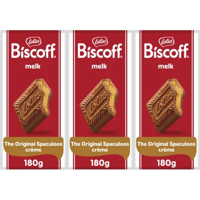 Lotus Biscoff Speculoos melkchocolade crème 3-pack
