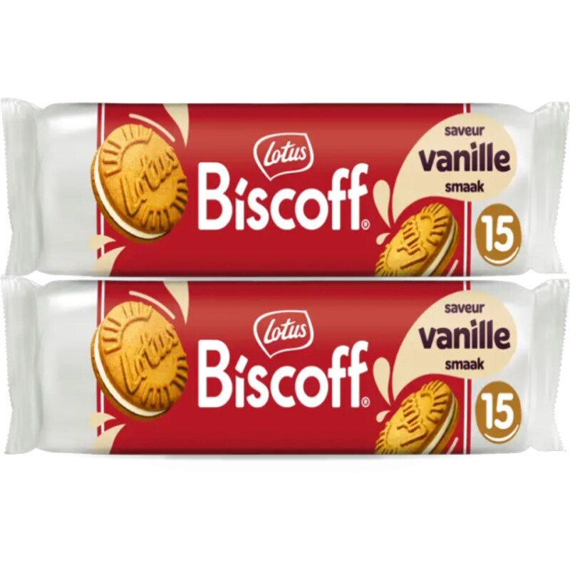 Lotus Biscoff Speculoos vanille smaak 2-pack