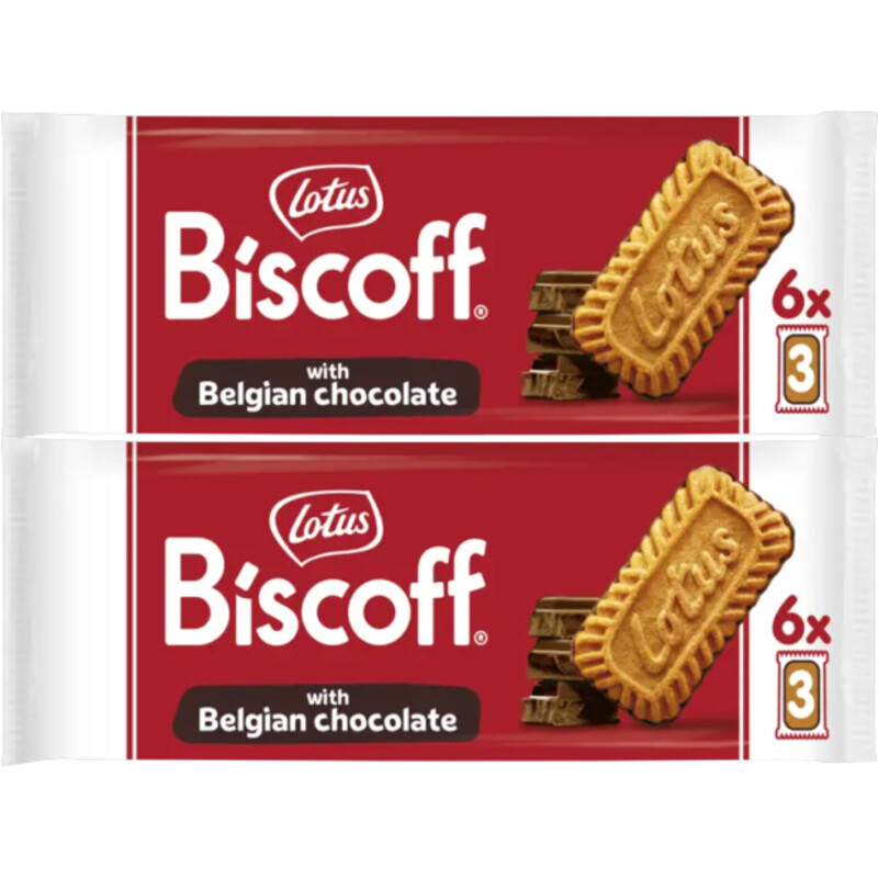Lotus Biscoff Speculoos Belgian chocolate 2-pack