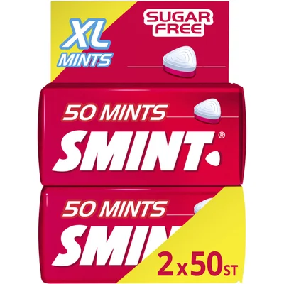 Smint Aardbei XL mints sugarfree 2-pack