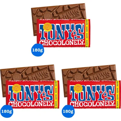 Tony's Chocolonely Reep melk 3-pack