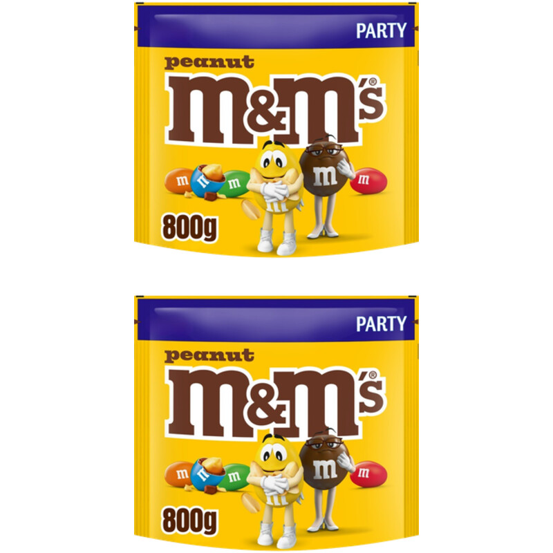 M&M'S Pinda chocolade party 2-pack