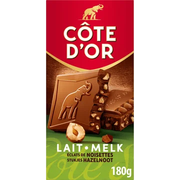 Côte d'Or Chocoladereep melk stukjes hazelnoot