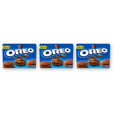 Oreo Koekjes omhuld melkchocosmaak 3-pack