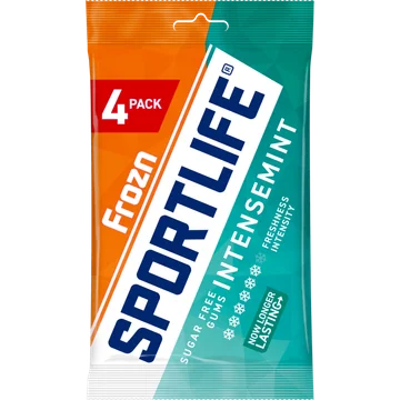 Sportlife Frozn intensemint sugar free gums 4-pack