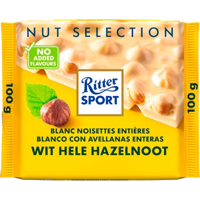 Ritter Sport Wit hele hazelnoot