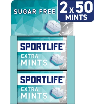 Sportlife Extramint sugar free mints 2-pack