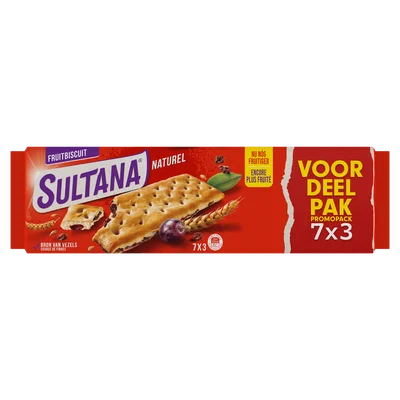 Sultana Fruitbiscuit naturel voordeelpak