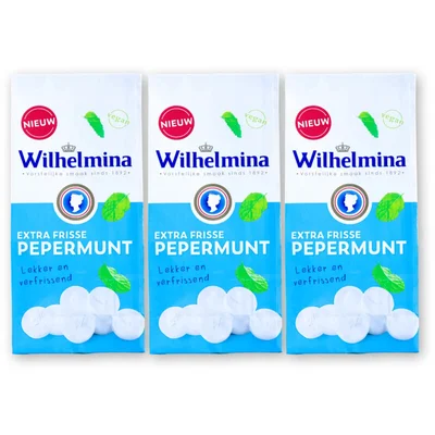 Wilhelmina Extra frisse pepermunt 3-pack
