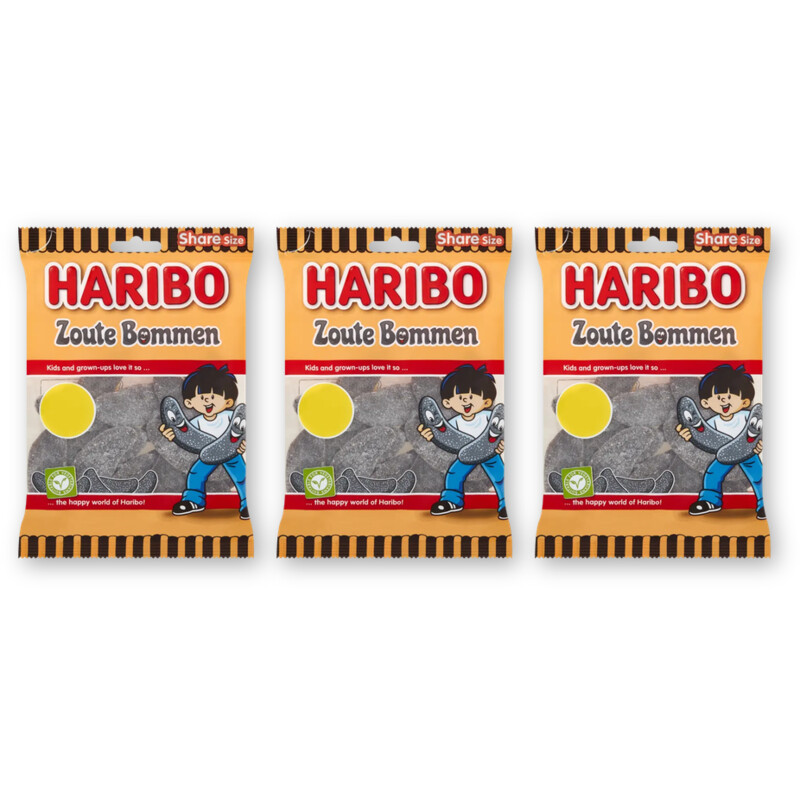 Haribo Zoute Bommen 3-pack