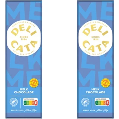 Delicata Reep melk chocolade 2-pack