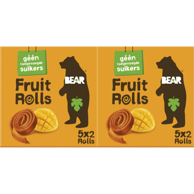 Bear Fruit rolls mango 2-pack