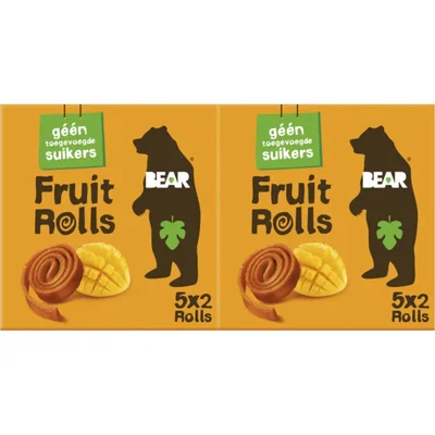 Bear Fruit rolls mango 2-pack